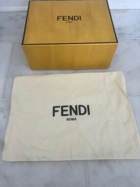 Fendi gift box with dust bag Authentic 10.5 X 13.5